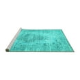 thumbnail image 2 of Ahgly Company Machine Washable Indoor Rectangle Persian Turquoise Blue Traditional Area Rugs, 2' x 3', 2 of 4