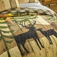 thumbnail image 5 of Donna Sharp Painted Deer 2PC Twin Lodge Quilt Set, 5 of 11