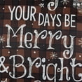 thumbnail image 6 of Northlight Red Buffalo Plaid Merry and Bright Christmas House Flag 28" x 40", 6 of 7