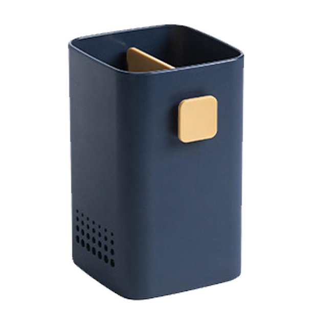 Caddy organizador de almacenamiento de cubiertos de pie, caja de almacenamiento de tenedores de cuchara de vajilla