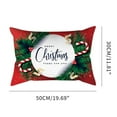thumbnail image 6 of Christmas Themed Soft Lumbar Pillow,Red Rectangle Christmas Pattern Lumbar Pillow Soft Cushion,Protect Lumbar Keep Health Home Cushion,Suit for Bedroom Office Studyroom(11.81"*19.69"), 6 of 6