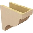 thumbnail image 5 of 6"W x 12"D x 12"H Classic Garner Rough Cedar Woodgrain TimberThane Corbel, Primed Tan, 5 of 6