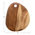thumbnail image 4 of Bloomingville Large Suar Wood Cutting Board with Handle Natural, 4 of 4