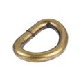 thumbnail image 2 of Metal D Ring 0.63"(16mm) D-Rings Buckle for Hardware Bags Belts Craft DIY Accessories Bronze Tone, 50pcs, 2 of 5