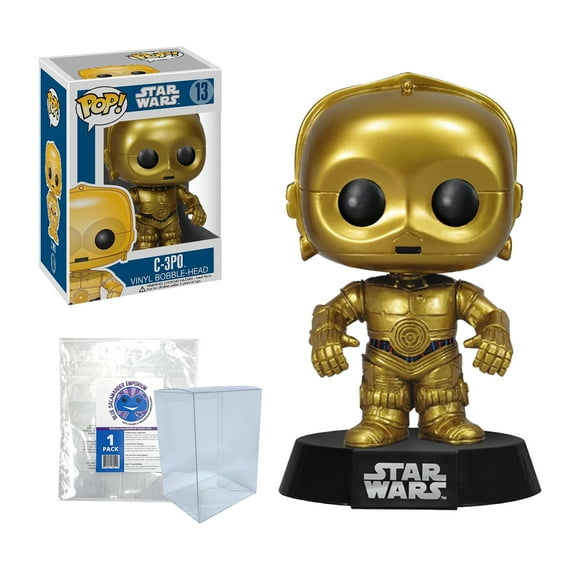 Star Wars: C-3PO #13 Funko Pop   Blue Salamander Emporium Protective Case