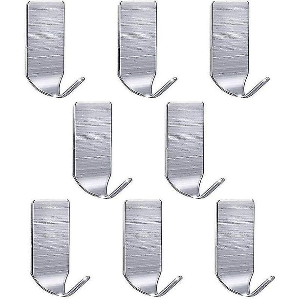 8 ganchos Gancho fino Gancho adhesivo Gancho para toallas Gancho para lavandería Gancho individual Gancho de acero inoxidable Rectángulo Rojo Verde Cocina, Decoración y Otros