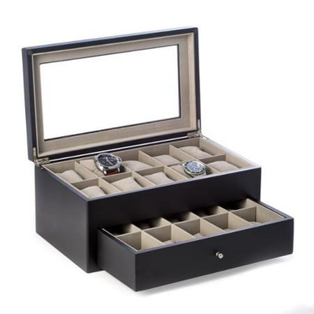 Bey Berk 'Vincent' Solid Wood 20 Watch Box