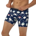 thumbnail image 3 of Xecao Pirate Skulls 1 Print Boxer Briefs for Men's Stretch Moisture-Wicking Underwear, Mid-Rise Classics breathable fabric, 3 of 7