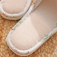 thumbnail image 4 of Linen Printed Indoor Home Slippers for Women/Men,Garden Household Floor Non-Slip Shoes,Cartoon Cat, 4 of 8