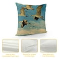 thumbnail image 4 of Nawypu  USA, New Mexico, Bosque Del Apache NWR. Sandhill Cranes in Flight. Pillow Case, 4 of 5