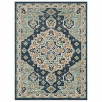 Mohawk Home Huffman Indoor Ornamental Area Rug, Blue, 5'3" x 8'