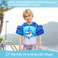 thumbnail image 5 of OldPAPA Kids Swim Vest,Toddler Flotation Life Jacket with Arm Wings Trainer Vests Swimming Aid Jacket with Straps and Buckles for Boys/Girls,22-60lbs / 2-9 Years,Shark, 5 of 7