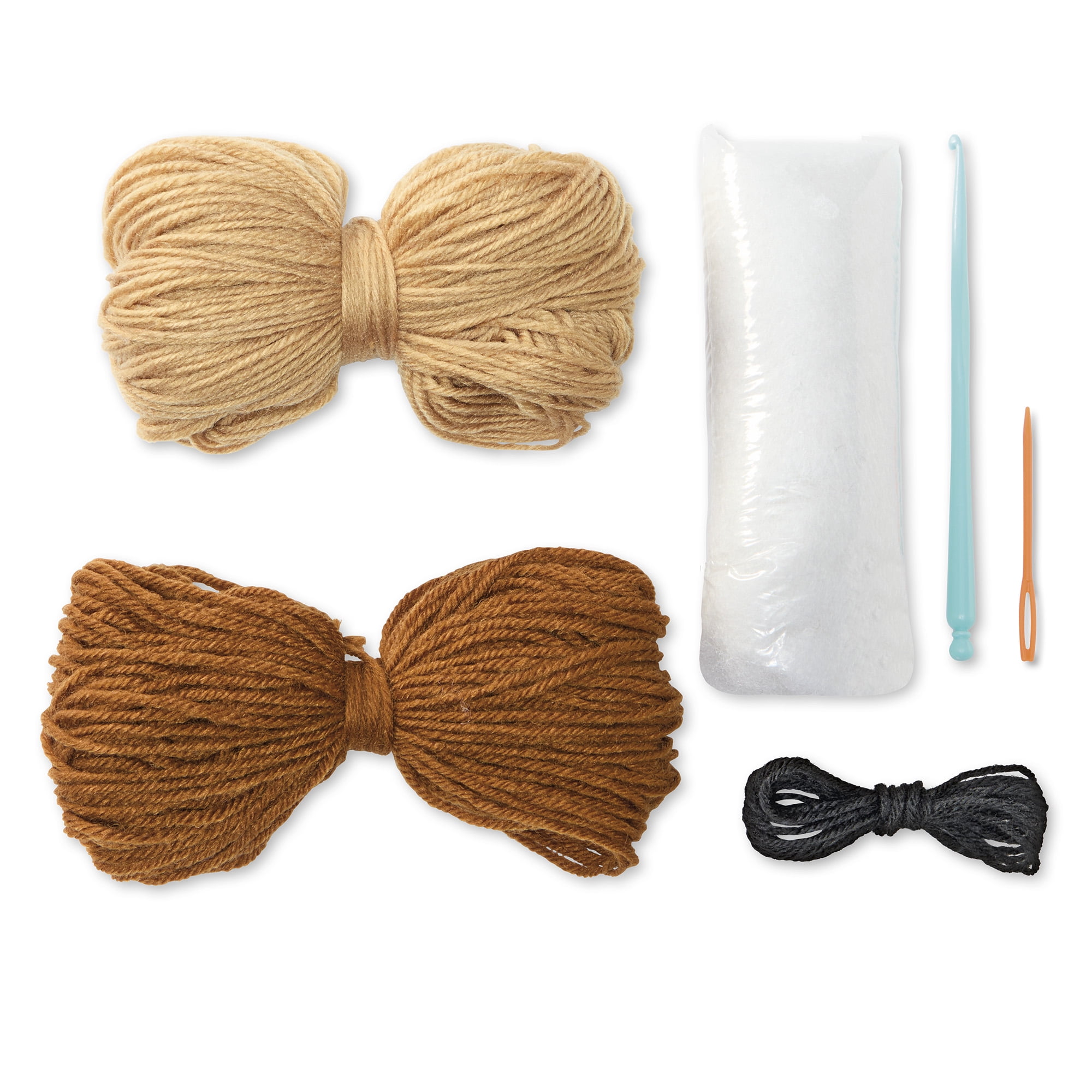 Intermediate Capybara Amigurumi Crochet Kit by Loops & Threads – DIY Stuffed Animal Craft Set with Yarn - Fiberfill - Hook & Instructions - Intermediate Skill Level - Makes 5.1" Plush - 6 Pack