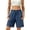 Dark Blue, variant on Linen Shorts for Women Summer Casual High Waisted Wide Leg Shorts for 2026 Comfy Beach Vacation, Bermuda Shorts Women(Grey,L)