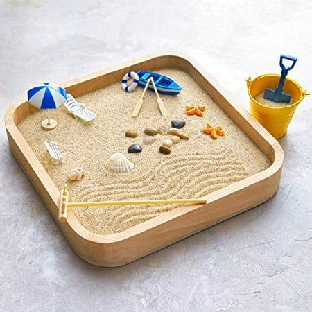 Kenley Mini Sandbox For Desk Miniature Beach And Zen Garden