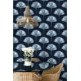 thumbnail image 6 of NextWall  Tropical Fan Palm Peel and Stick Wallpaper 20.5 in. W x 18 ft. L - Navy Blue, 6 of 10