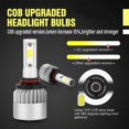 thumbnail image 2 of For Ford Taurus 2010 2011 2012 Led Headlight Bulbs HB3 9005 High&Low Beam 4pcs, 2 of 10