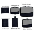 thumbnail image 3 of up to 65% off karymi Packing Cubes for Travel, 6 Set Luggage Organizers with Shoe Bag, Electronics Bag, Cosmetics Bag, Compression Cells, Accessories Bags with Lightweight Fabric Clearance, 3 of 6