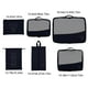 thumbnail image 3 of Set de 6 piezas para empaquetar - organizadores de equipaje de viaje con bolsa para zapatos, estuche para electrónica y cosméticos, malla transpirable, plegable, 6 tallas, 3 of 6