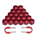 thumbnail image 3 of Juego de 20 tuercas universales para rueda de coche de plástico cromado de 17 mm, 3 of 8