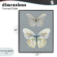 thumbnail image 4 of Stupell Industries Traditional Butterfly Pair Study Black Framed Giclee Art, 11 x 14, by Carol Robinson, 4 of 8