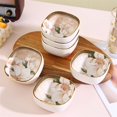 thumbnail image 3 of Chinese Ceramic Condiment Dish Household Soy Sauce Dish Light Luxury Simple Hot Pot Restaurant Dip Dish Appetizer Bowl, 3 of 5