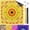 31.5" Yellow31.5"x31.5", variant on Boho Brown Floral Butterfly Mahjong Mat for Table 31.5 x 31.5 in, Orange and