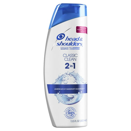 Head and Shoulders Classic Clean Anti-Dandruff 2 in 1 Shampoo and Conditioner, 13.5 fl