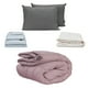 thumbnail image 1 of Edredon Homy King Size Lila + Sabanas Softy + Protector Ultra + Almohada 2-Pack, 1 of 7