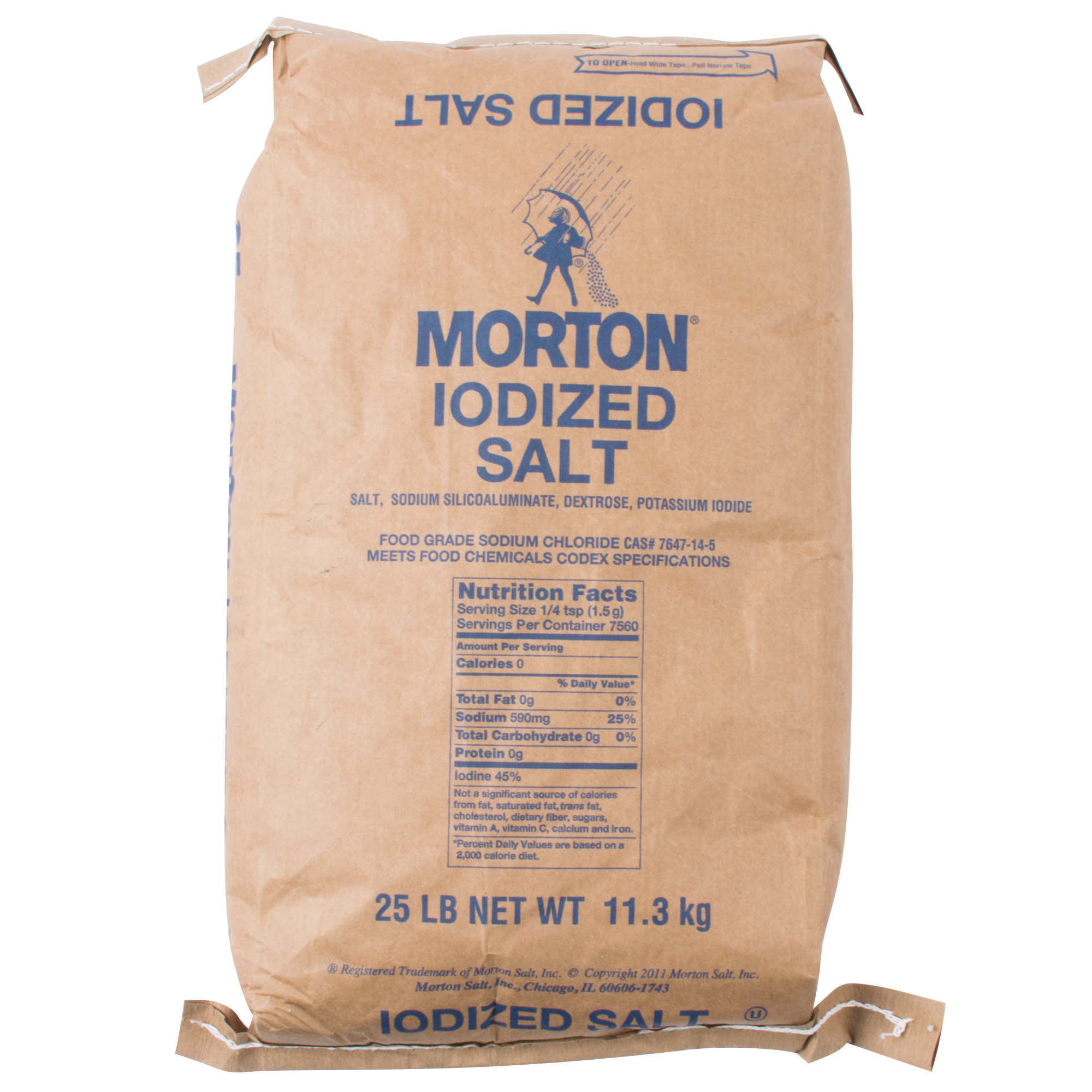 Morton 25 lb. Bulk Iodized Table Salt Walmart Canada