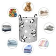 thumbnail image 6 of Balery Pandas Round Laundry Basket with Handles Waterproof Freestanding Laundry Hamper for Clothes Toys in the Dorm and Family-Medium, 6 of 8