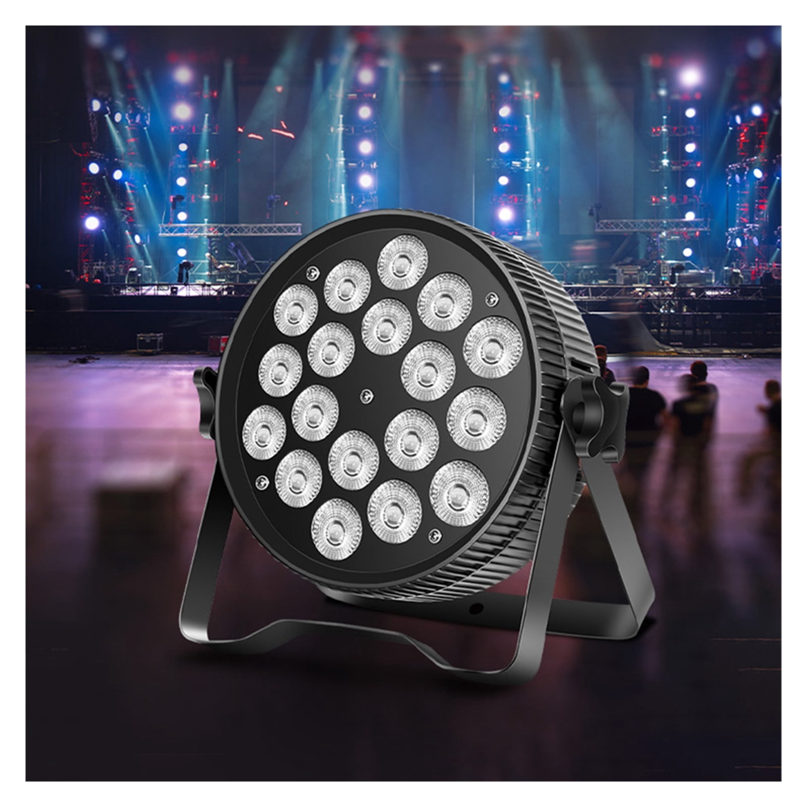 18 Four-in-one LED RGBW Flat Par Light For Wedding Church Party Disco Bar Nightclub Professional Stage Lighting ,Easy to Install