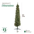 thumbnail image 3 of Home Heritage Stanley 7' Pine Artificial Christmas Tree, PreLit 350 Clear Lights, 3 of 11