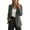 Grey, variant on Women Open Front Lapel Blazer Dual Reinforced Seams 15 Colors Wrinkle Resistant Loose Office Work Suit Jacket 1pc S-XXXL True To Size Plus Size Friendly