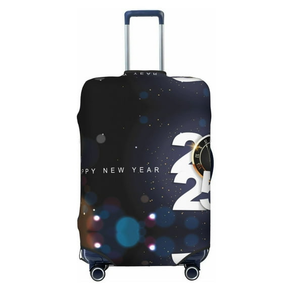 Travel Luggage Cover Protector - 2025 Happy New Year k Anti-Scratch Suitcase Covers Fits 18-32 Inch Luggage