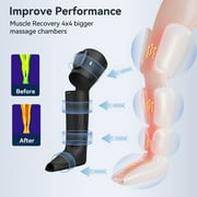 FIT KING Cordless Full Leg Massager, Rechargeble Air Compression Massager for Foot and Legs FSA/HSA Eligible