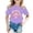 Purple, variant on YAYUBA Kids Shirts Girls Size 10-12 Letter Graphic Printed Crewneck Back To School Short Sleeve T-Shirt Loose Dress Tops Preppy T-Shirt Boys & Girls Shirts, 8-9 Years, Beige
