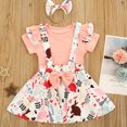 thumbnail image 2 of Mercatoo Outfits Bow Girl Animal Kids Skirt Suspender Toddler Baby Set 𝐑abbit Tops Girls Outfits&Set Baby Girl 12 to 18 Months Outfits, 2 of 9