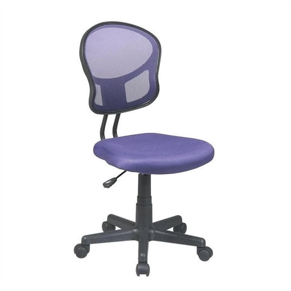 OSP Home Furnishings Mesh Task Chair In Purple Fabric