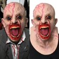 thumbnail image 1 of Cubierta de cabeza aterradora de Halloween, casco de látex sangrante y rugiente, disfraz novedoso para fiesta de Halloween, 1 of 8