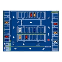 Hgallory Polyester Kid Game Mat for Bedroom Living Room, Non-Slip Floor Rugs Thick Floor Mats, Colorful Printed Home Decor Solid Color Floor Doormat Welcome Mats, 16"x24", 1 Pack, A, Rectangle