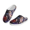 thumbnail image 2 of Picia Astronaut In Cosmic Garden for Women's Lamb-hug Comfy Fleece House Slippers Memory Foam, Slip-on House Shoes Indoor Outdoor-46/47, 2 of 7