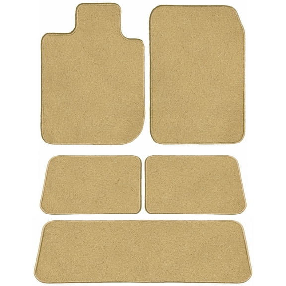 GGBAILEY BMW X5 Beige Classic Carpet Car Mats / Floor Mats, Custom Fit for 2014, 2015, 2016, 2017, 2018, 2019, 2020, 2021 - Driver, Passenger, 2nd & 3rd Row (5 Piece)