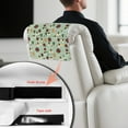 thumbnail image 6 of SCRAWLGOD Christmas Tree Poinsettia Bee Print Green 2 PCS Non Slip Headrest Protector for Recline Chair Waterproof Recliner Headrest Cover 17x27in PU Leather Couch Head Rest Slipcover, 6 of 7