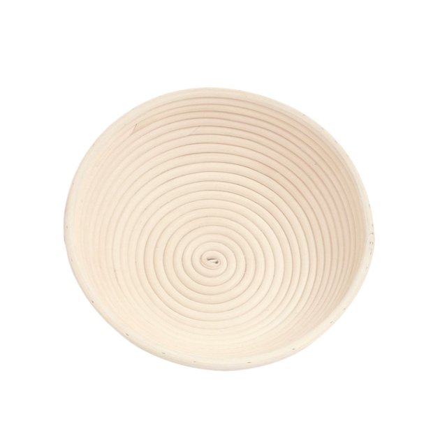 Ounissouiy Cesta redonda para prueba de pan, cuenco hecho a mano de mimbre para levantamiento de masa, cesta de pan profesional para panaderos caseros Herramientas y accesorios para hornear 25*8cm Ounissouiy HA1262-04B
