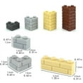 thumbnail image 5 of Small Particles Thick Wall Bricks 1x2 1x3 1x4 Dots Bulk Accessories Doors Windows DIY Building Blocks Educational Toy for Kids, 5 of 9
