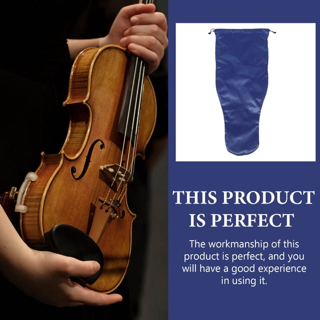 unbranded Protector Práctico Para Violín De Tela Azul Duradera Para Almacenamiento Y Transporte
