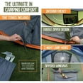 thumbnail image 3 of CAMOTUSE Camping Tent - 4-Person Easy Pop Up Tent with 2 Doors - UPF50+ Waterproof Green, 3 of 5