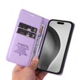 thumbnail image 5 of Funda para iPhone 16 Pro Max Estuche de Cuero PU Tipo Cartera con Ranuras para Tarjetas y Cierre Magnético, 5 of 5