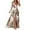 White, variant on Women's Summer Dresses Floral Print Spaghetti Strap Maxi Dress with Side Slit for Beach Party Island Vacation Flowy Sundress
